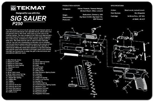 Sig Sauer P250 Pistol Cleaning Mat