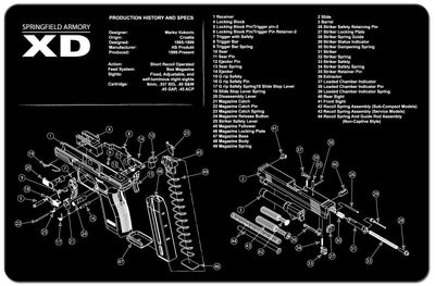 Spring Field XD Pistol Cleaning Mat
