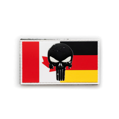 PVC Morale Patch - 2"x3.5" Canadian/German - GLOW