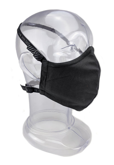 Premium GEN 2 Face Mask - Reusable 2-Ply Fabric - Solid Midnight Black