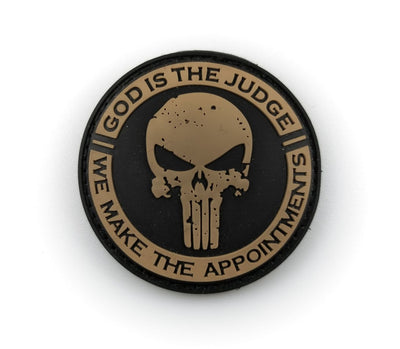 PVC Morale Patch - Circular Punisher - Coyote Brown - Out of Stock