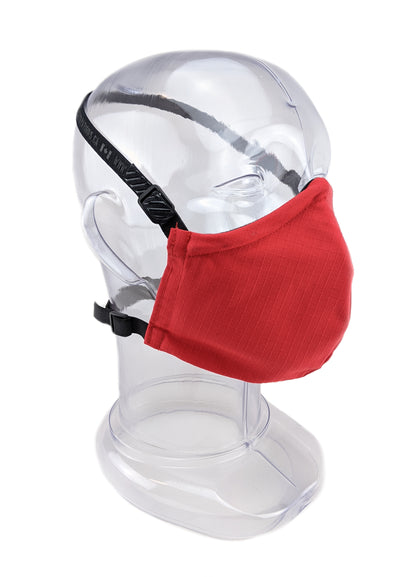 Premium GEN 2 Face Mask - Reusable 2-Ply Fabric - Solid Fireman Red