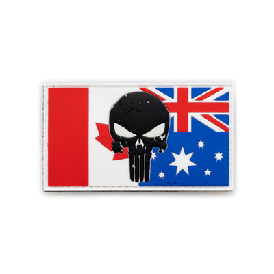 PVC Morale Patch - 2"x3.5" Canadian/Australian - GLOW