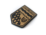 PVC Morale Patch -Provincial Shield - NORTHWEST TERRITORIES BLACK & TAN