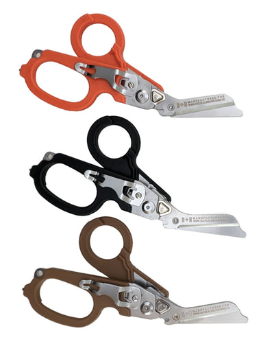 6-in-1 Folding Trauma Shear - 7" - Orange