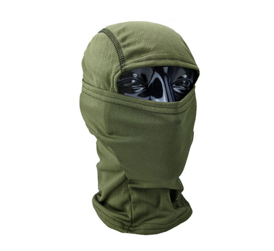 Premium Balaclava - 1ply Fabric Face Mask - Solid OD Green