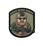 PVC Morale Patch - Bigger mean Badder 3.5"x 4"