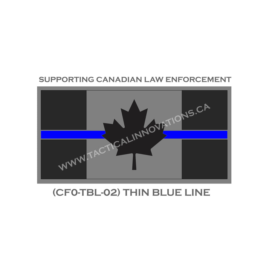 Canadian Flag - 24" x 48" - Thin Blue Line