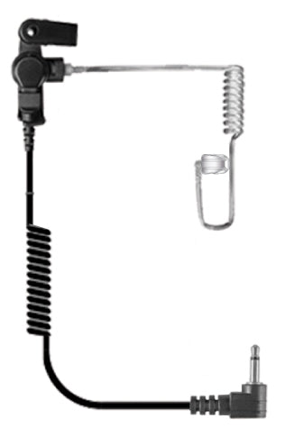 Coiled Tube Audio Kit - Listen Only - 7" Coiled Wire (3.5mm PIN)