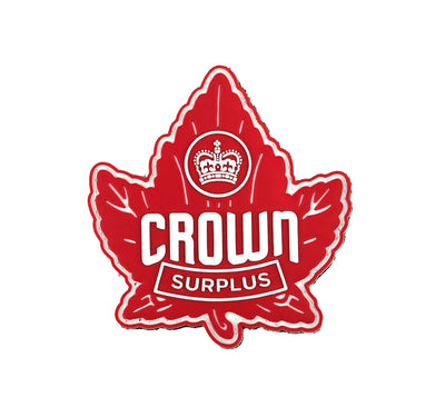 PVC Morale Patch - Custom Design for Crown Surplus Drumheller - Red/White (NOT AVAILABLE FOR DIRECT PURCHASE)