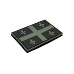 PVC Morale Patch - Provincial Flag- 2"x3" Quebec - Black & OD Green