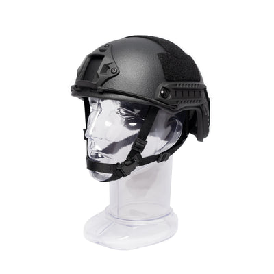 FAST BALLISTIC HELMET (NIJ-LEVEL-IIIA) WITH RAILS - BLACK - Call to place order 1-866-880-3359 (TIC-FAST-IIIA-BLK)