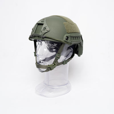 FAST BALLISTIC HELMET (NIJ-LEVEL-IIIA) WITH RAILS - OD GREEN - Call to place order 1-866-880-3359