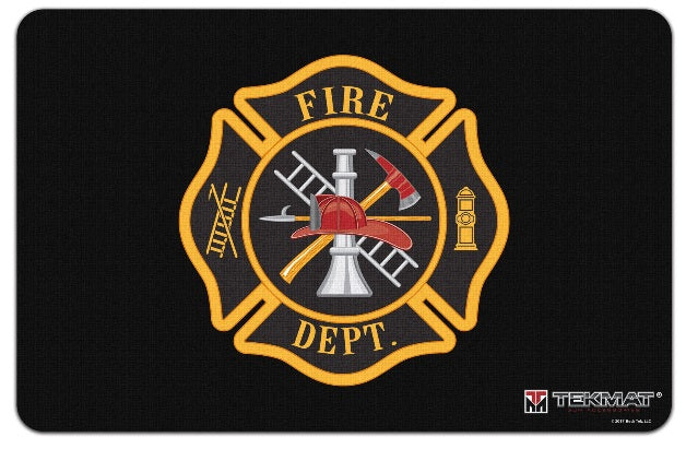 "FIRE DEPARTMENT" Cleaning Mat