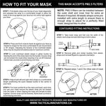 Premium GEN 2 Face Mask - Reusable 2-Ply Fabric - Digital Navy Blue Camo