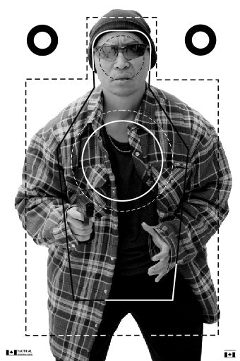 IALEFI-QR-(E) Silhouette 25"x45" Target (25pack)
