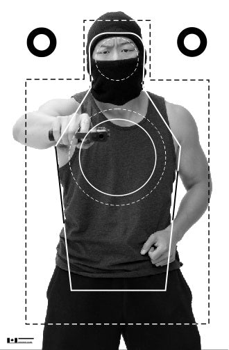 IALEFI-QR-(G) Silhouette 25"x45" Target (25pack)