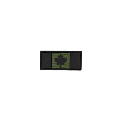 PVC Morale Patch - Canadian Flag - OD Green 1"x2" - Out of Stock