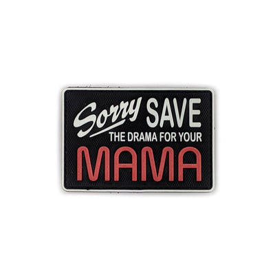 PVC Morale Patch - SAVE the drama (2"x3") Glow-in-the-Dark
