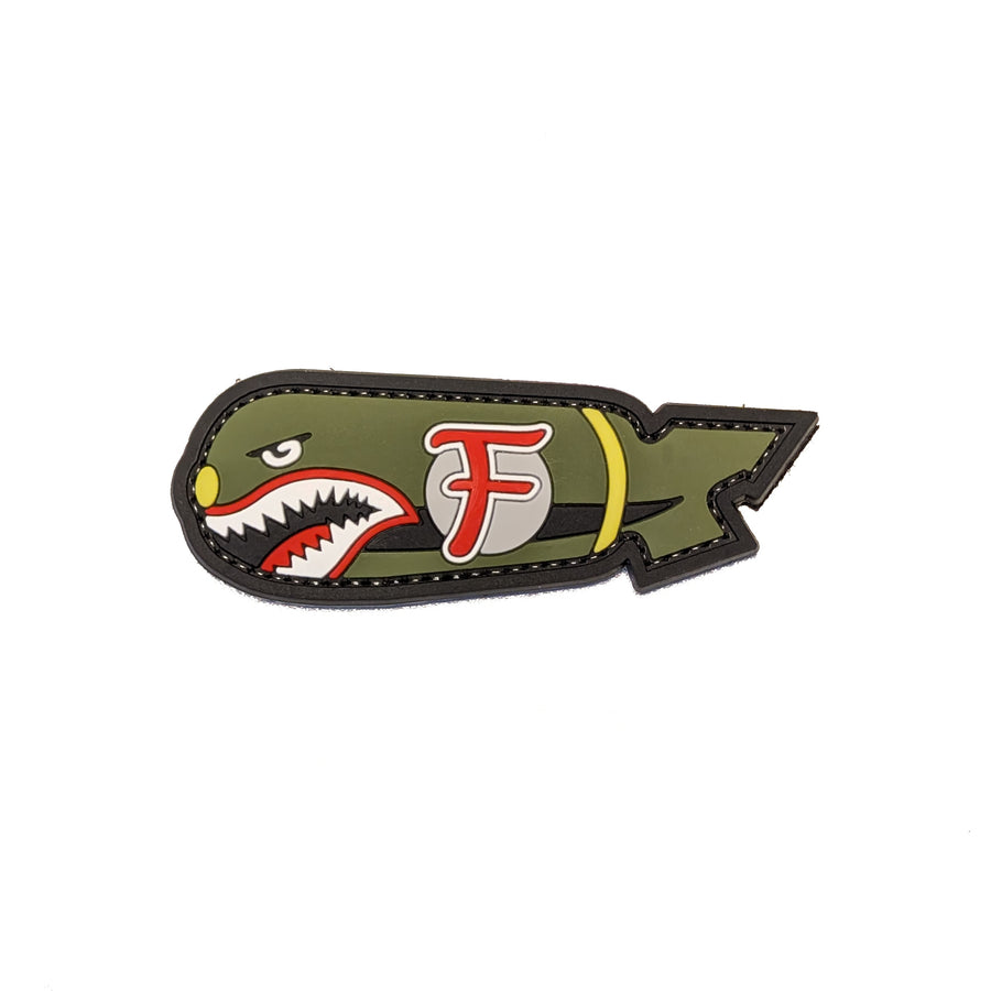 PVC Morale Patch - F-Bomb Shark