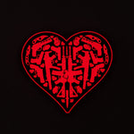 PVC Morale Patch - Full Heart - 3.75" x 3.75" Glow in the Dark