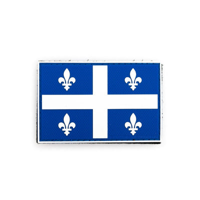 PVC Morale Patch - Provincial Flag- 2"x3" Quebec - Blue & White