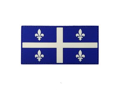 PVC Morale Patch - Provincial Flag- 2"x4" Quebec - Blue & White - Out of Stock