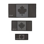 PVC Morale Patch - Canadian Flag - Grey 1"x2" - image 3