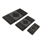 PVC Morale Patch - Canadian Flag - Grey 1"x2" - image 2