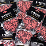 PVC Morale Patch - Full Heart - 3.75" x 3.75" Glow in the Dark