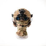PROPS Rental - FAST Helmet with Night Vision Goggles - with MULTICAM CLASSIC cover