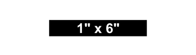 Custom Name Tag Patch - 1" X 6"