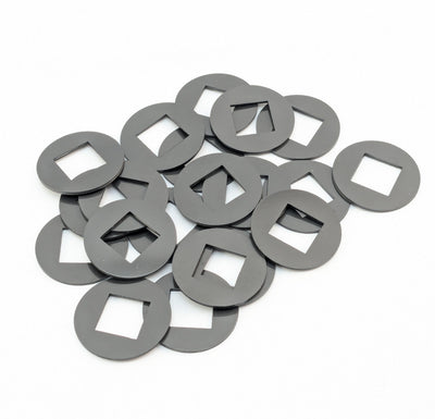 5/8" Nylon Washer - For Carriage Bolt - Black (25pcs) Per Pack