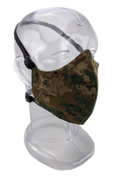 Premium GEN 2 Face Mask - Reusable 2-Ply Fabric - Digital Woodland