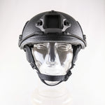 FAST BALLISTIC HELMET (NIJ-LEVEL-IIIA) - BLACK - WITH RAILS - Call to place order 1-866-880-3359