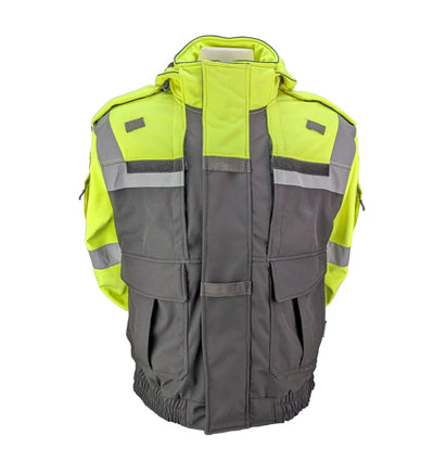 TIC OEM - 5in1 Duty Jacket - Soft Shell - Black/Yellow & Reflective