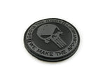 PVC Morale Patch - Circular Punisher - Black & Grey