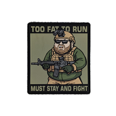 PVC Morale Patch - Stay and Fight 3.5"x 4"