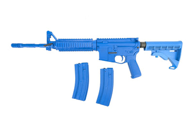 Blue Training Carbine - Plastic - AR15 Platform - Adjustable Stock - c/w 2 Detachable Magazine - PAL required for purchase