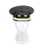 Police Forge Hat - Black Brim Single Oak Branch Rank