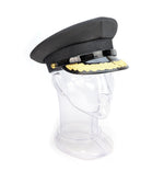 Police Forge Hat - Black Brim Single Oak Branch Rank