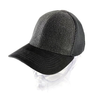 Tactical Operators Velcro Cap - Snap Strap - Premium BLACK AirMesh
