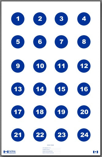 Skill Training Target 3" Circles (25pack) - Out of Stock