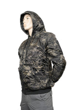 Quilted Poly Filled Hoodie Jacket - AKA Woobie - Multicam Black
