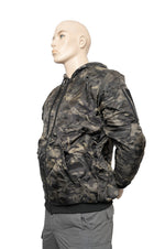 Quilted Poly Filled Hoodie Jacket - AKA Woobie - Multicam Black