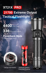 Klarus Flashlight XT21X-PRO 4400 Lumen (USB Type-C)