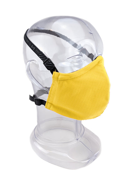 Premium GEN 2 Face Mask - Reusable 2-Ply Fabric - Solid Safety Yellow